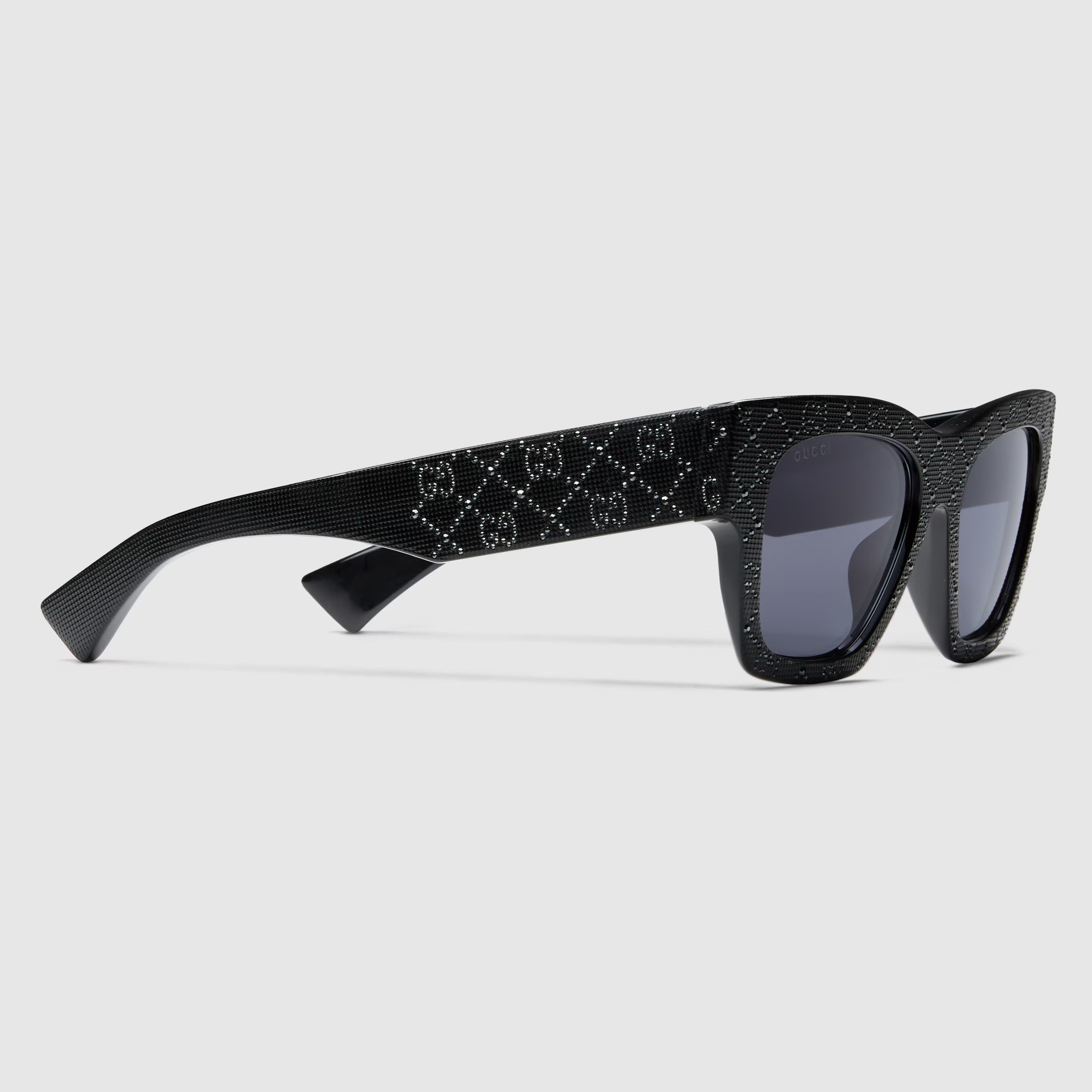 Gucci Black Rectangular Frame Sunglasses GG1835S