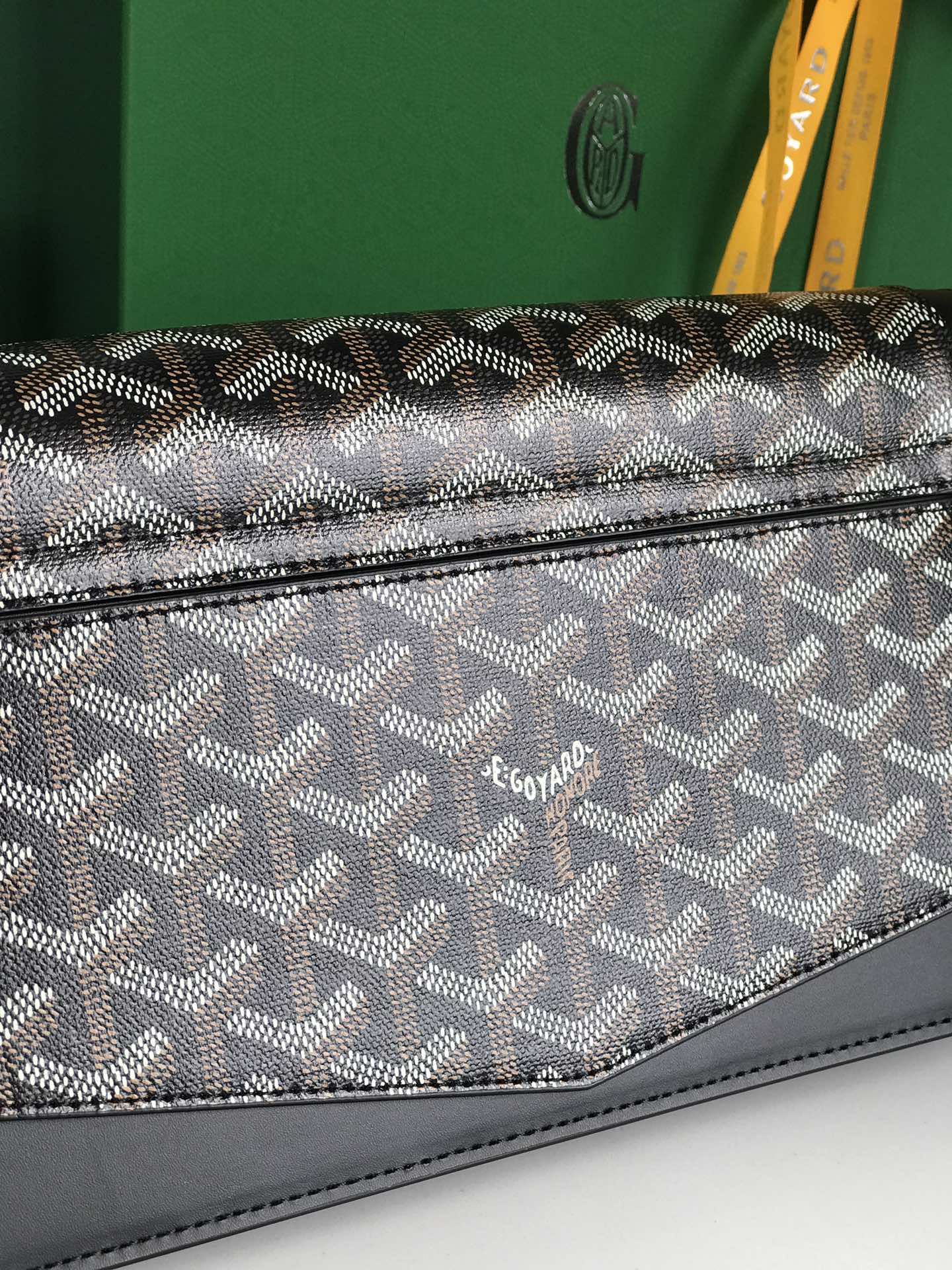 Goyard Duchesse Marie-Caroline Bag 25 Cm Black Goyardine Canvas And Smooth Calfskin