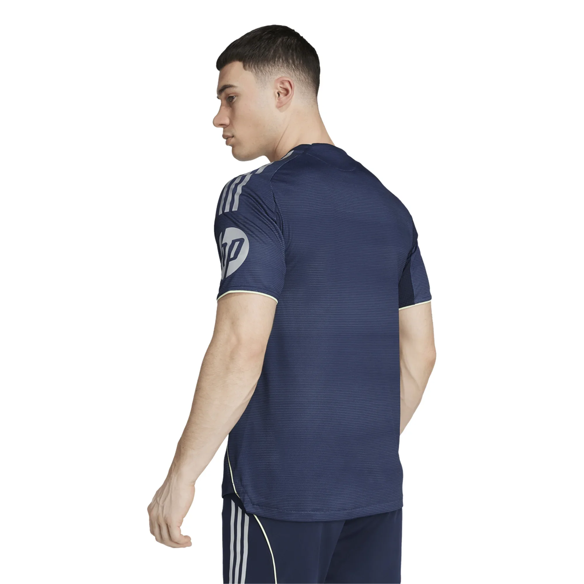 adidas Kylian Mbappe Real Madrid Authentic Away Jersey 25/26 w/ Champions League Patches (Legend Ink)