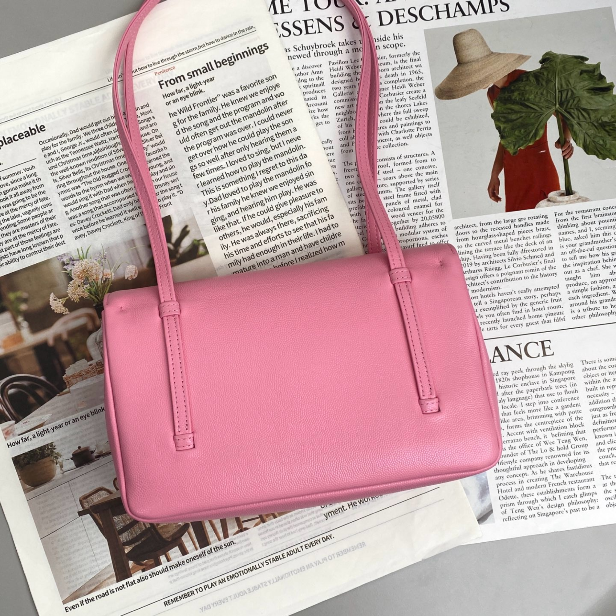 Chanel Clutch Pink Bag 17cm/6.7in