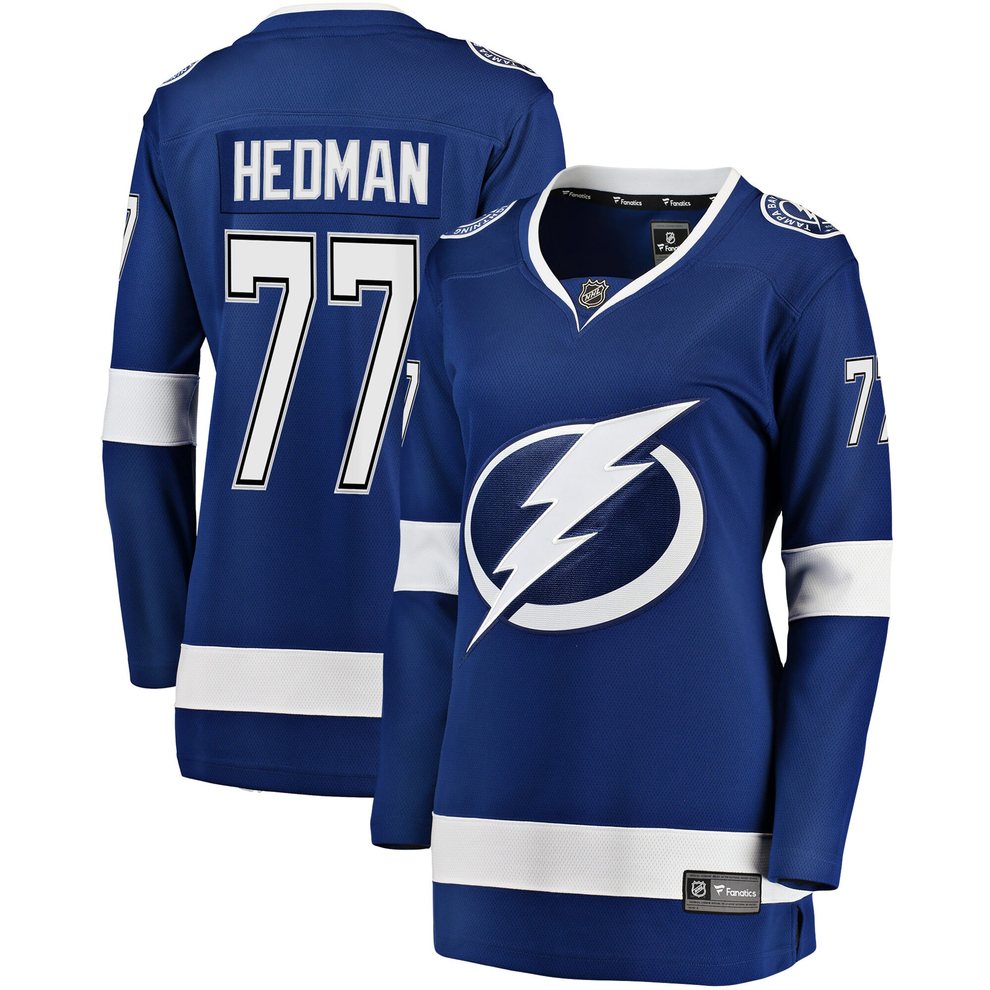 Victor Hedman Tampa Bay Lightning Fanatics Women’s Premier Breakaway Player Jersey – Blue
