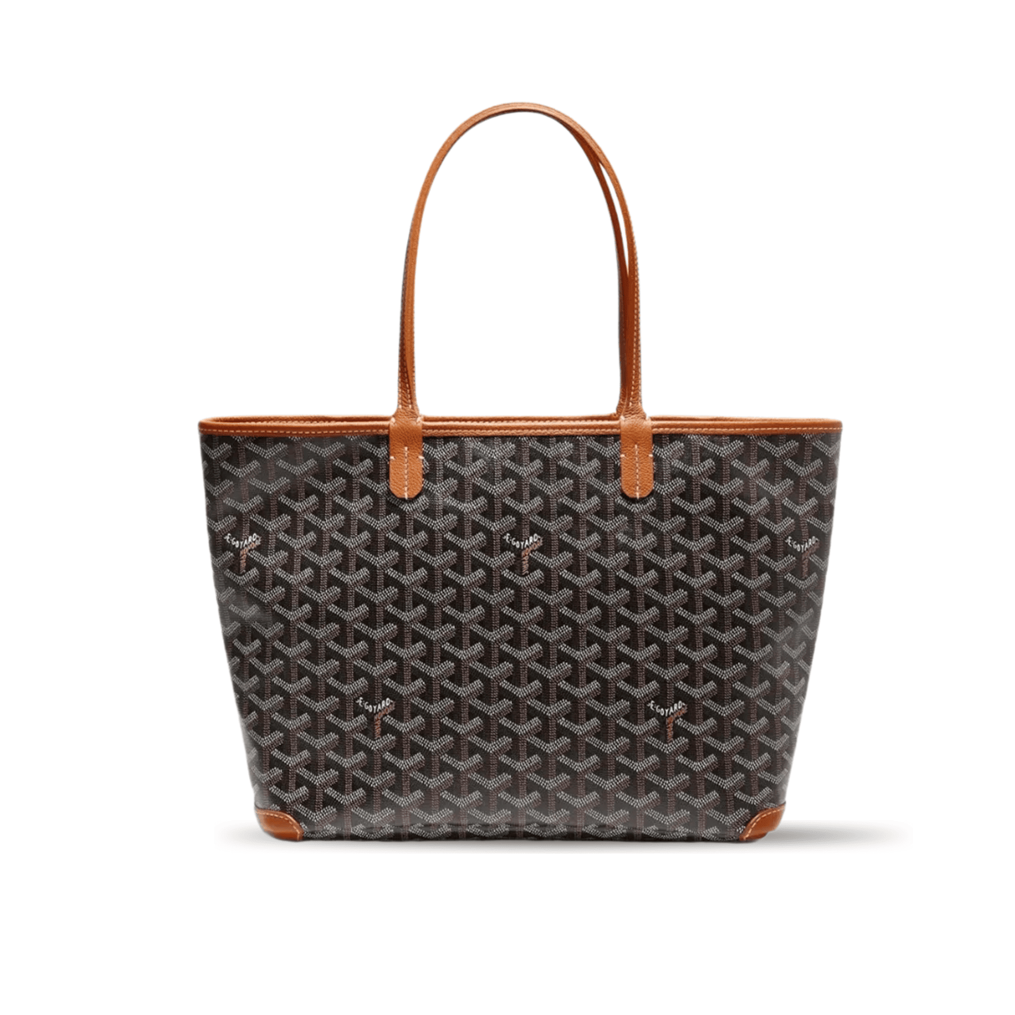 Goyard Artois PM Tote Bag 40Cm Black And Tan Canvas