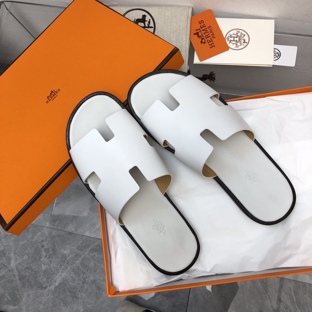 Hermes Izmir Sandal White