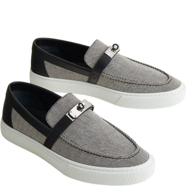 HERMES GAME SLIP-ON SNEAKER GRAY