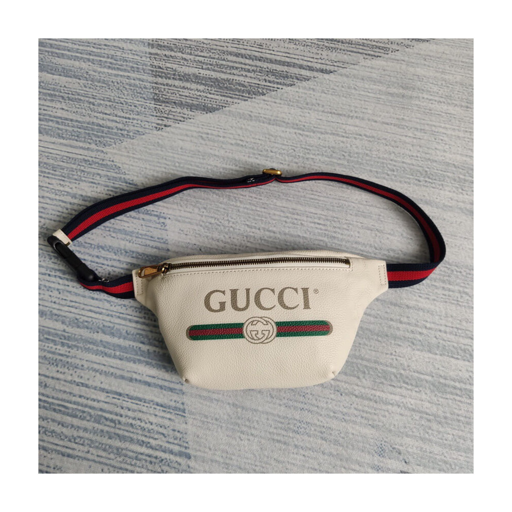 Gucci Print Small Belt Bag Waist Body White