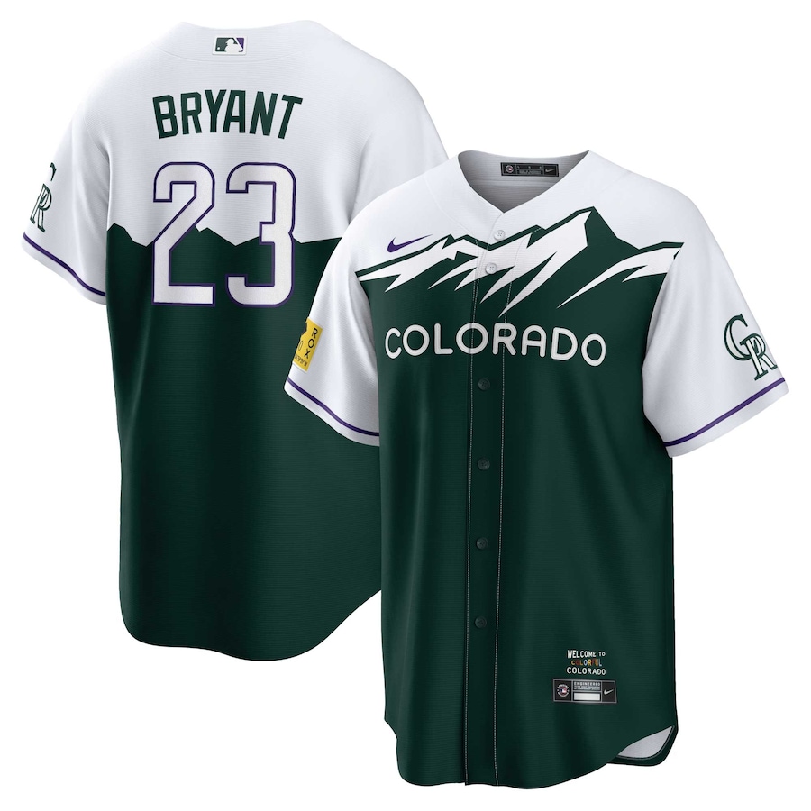 Kris Bryant Colorado Rockies City Connect Player Jersey Green