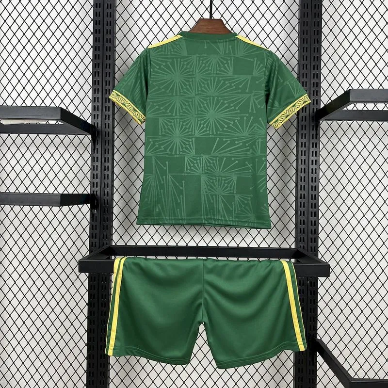 2025-26 Mexico Gold Cup Special Edition green Kids Football jersey