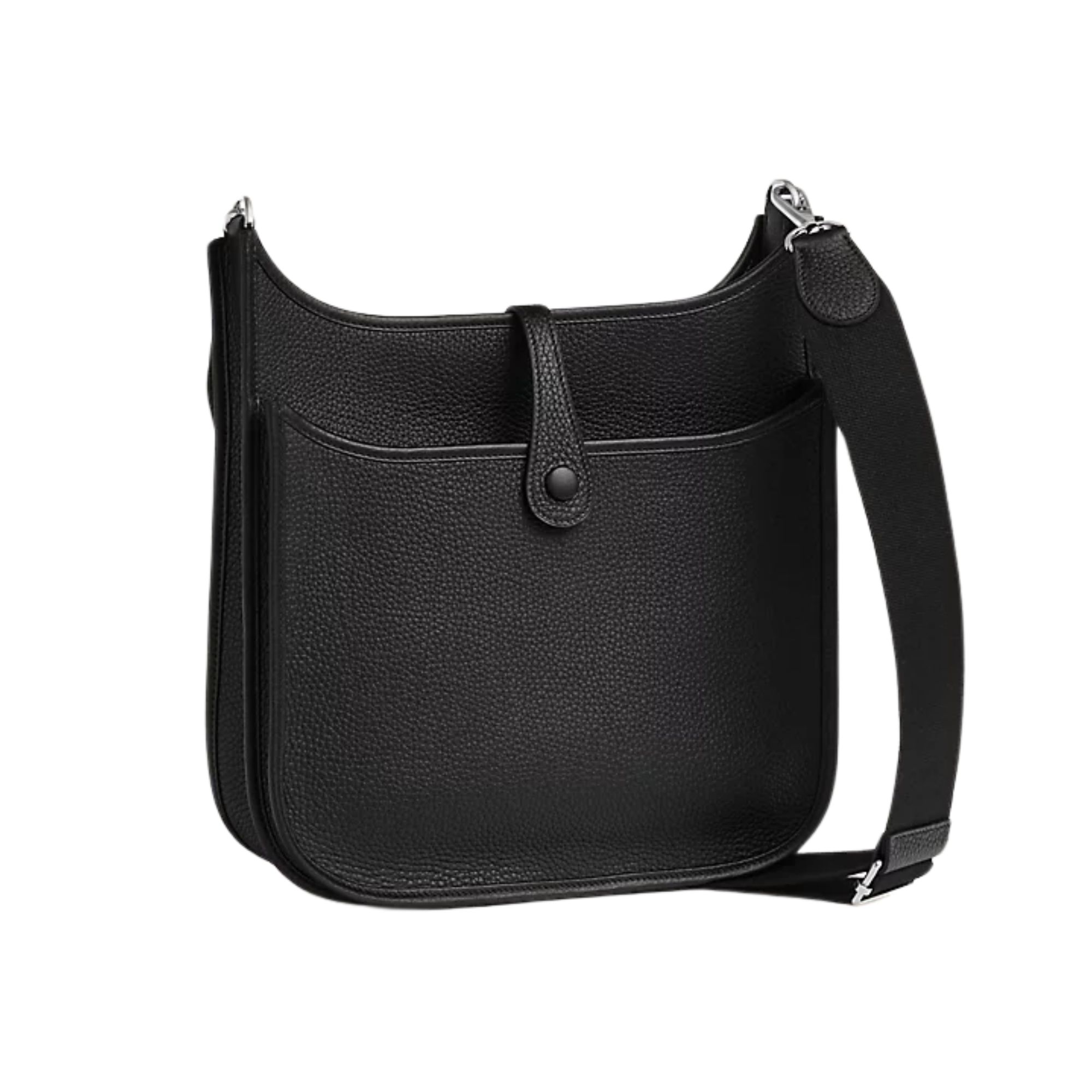 Hermes Evelyne III 29 Bag Black With Silver Toned Hardware 29cm H056277CK89