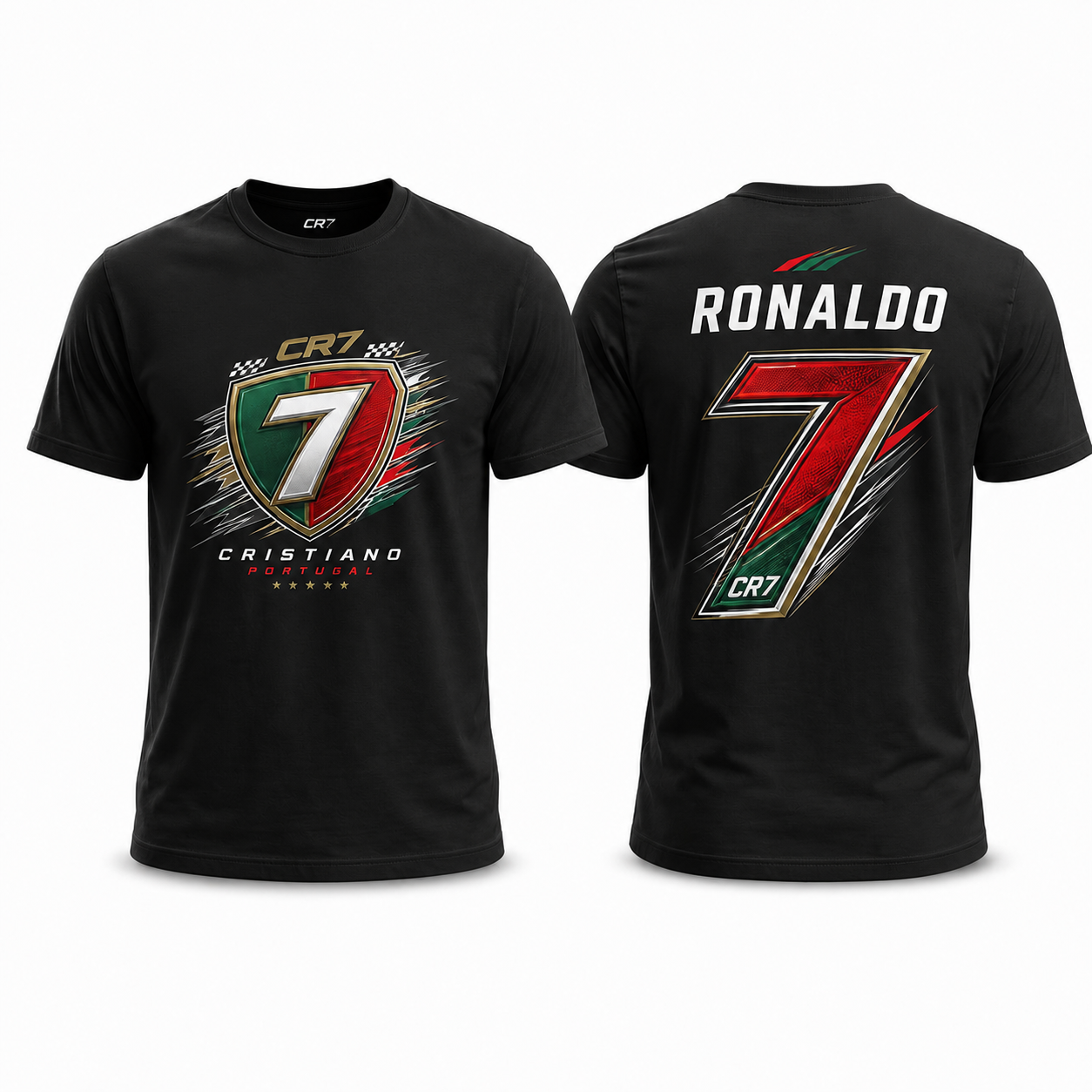 Cristiano Ronaldo Number Pure Cotton T-Shirt – Limited-Time Offer