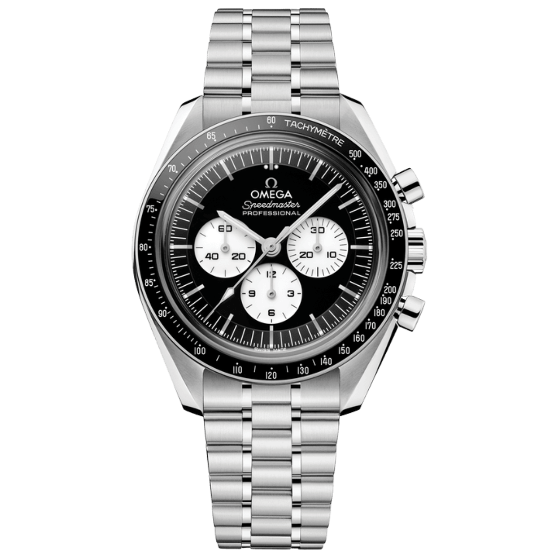 Omega Speedmaster Professional Moonwatch 42mm, stainless steel case with stainless steel bracelet  9300 automatic mechanical movement
