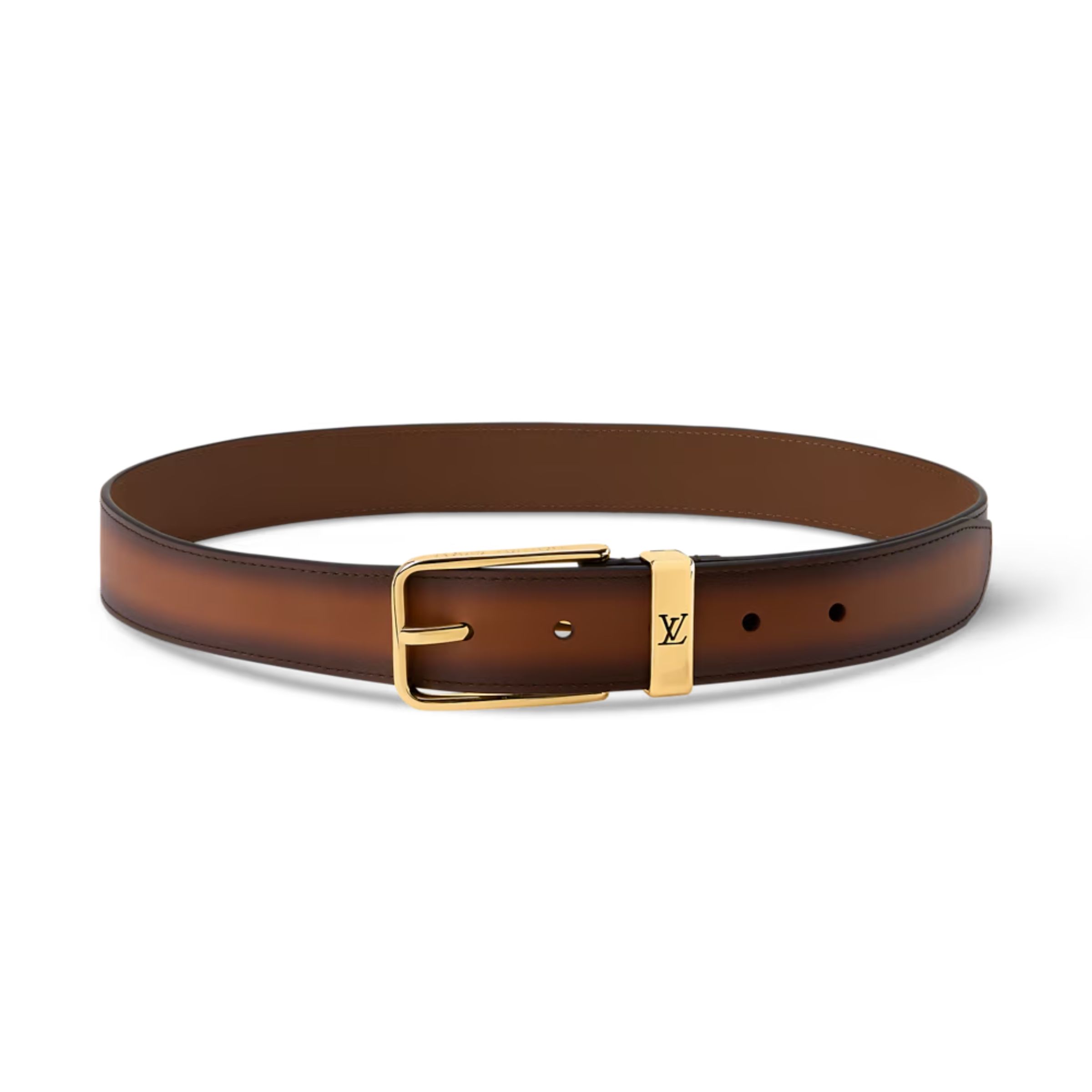 Lv Pont Neuf Patinated 35mm Belt M4506S