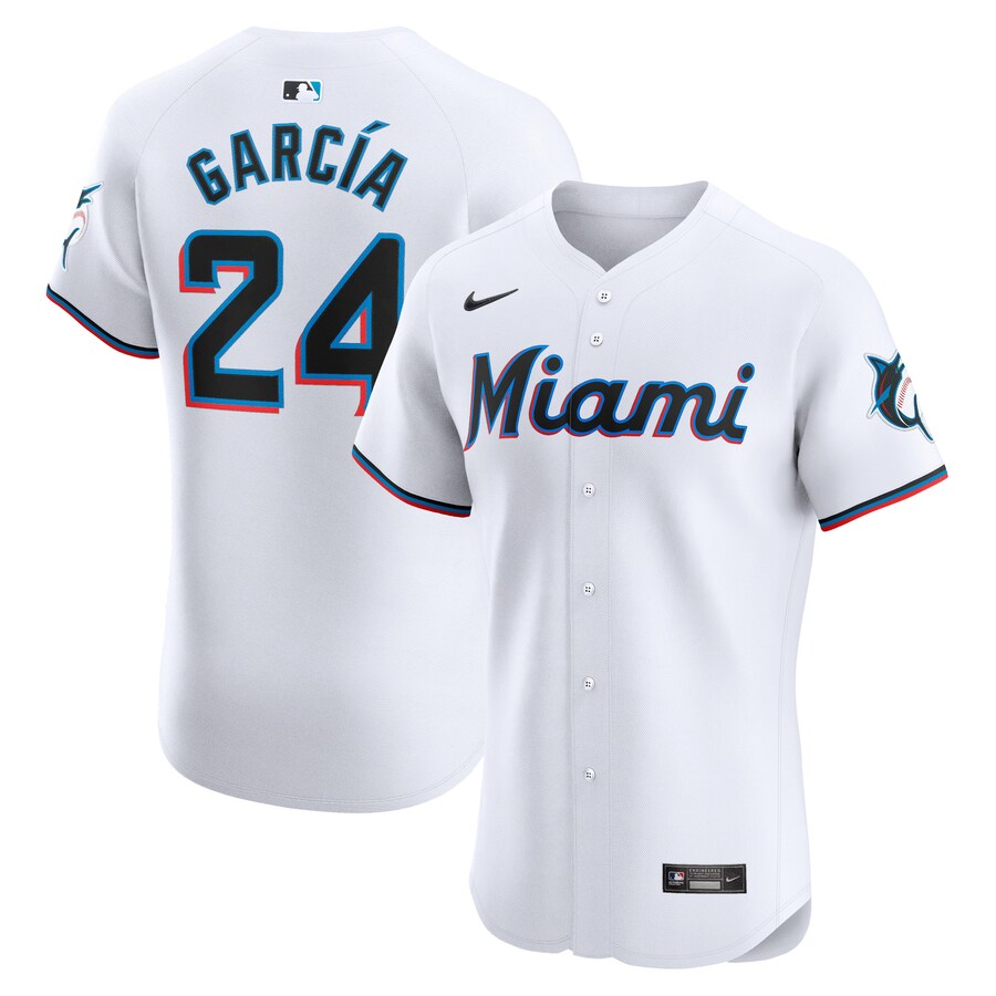 Avisail Garcia Miami Marlins Home Elite Player Jersey White
