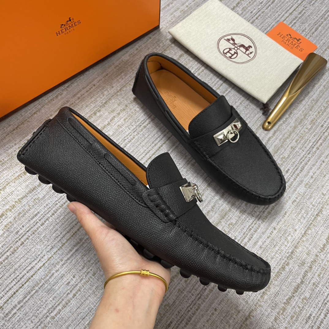 HERMES IRVING LOAFER BLACK