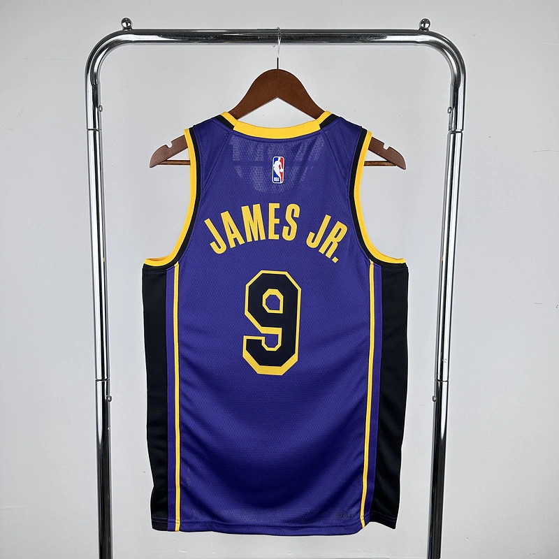 2023 NBA Lakers 9 JAMES JR Basketball Jersey