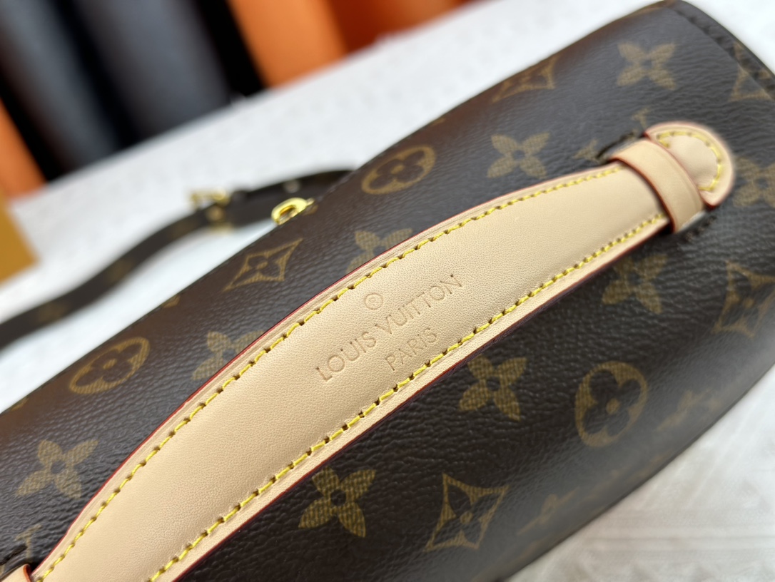 Louis Vuitton Pochette M Tis Monogram Coated Canvas 25Cm M47203