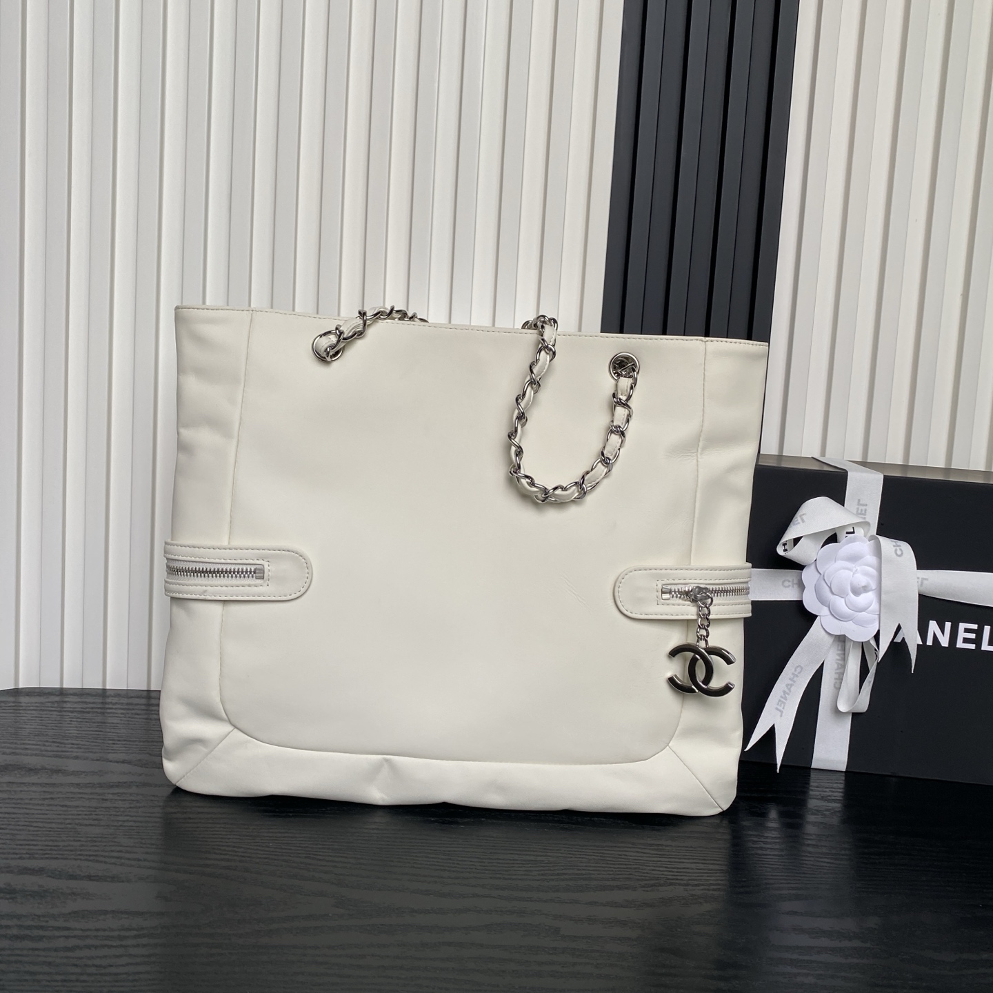 Expandable Tote Bag（Ivory Red LOGO）