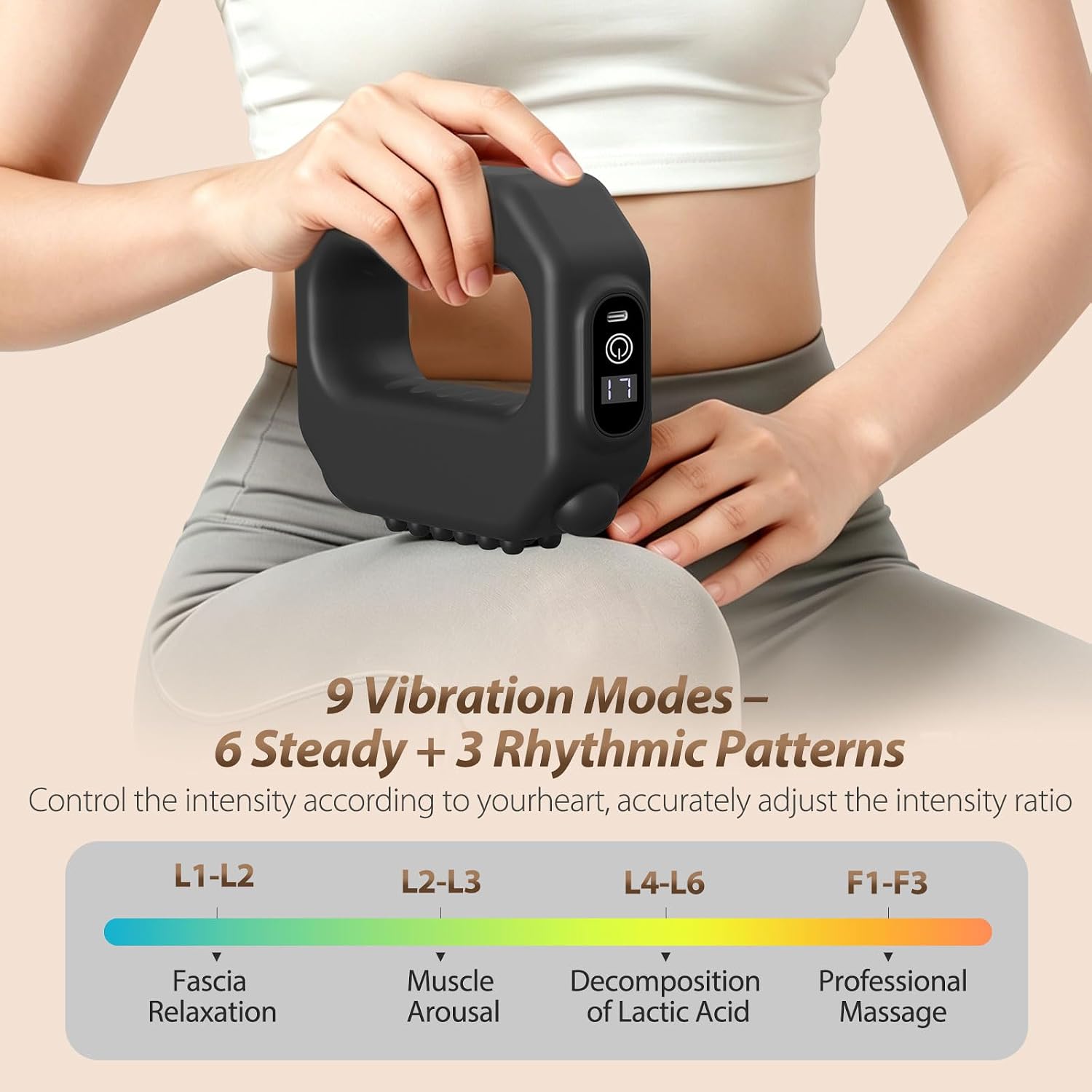 Portable Vibration Plate Exercise Machine with Adjustable Modes & Intensities for Full-Body Home Fitness