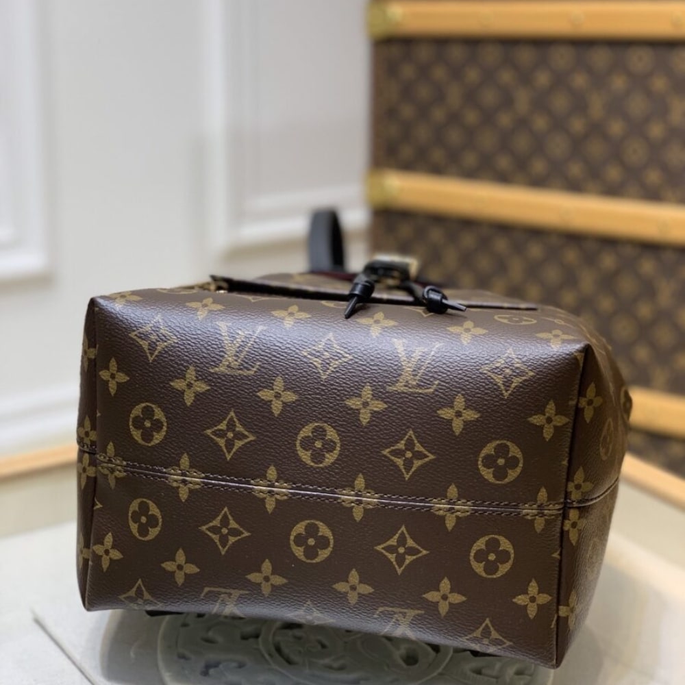 Louis Vuitton Montsouris PM Monogram Canvas Backpack Black 33cm M45515