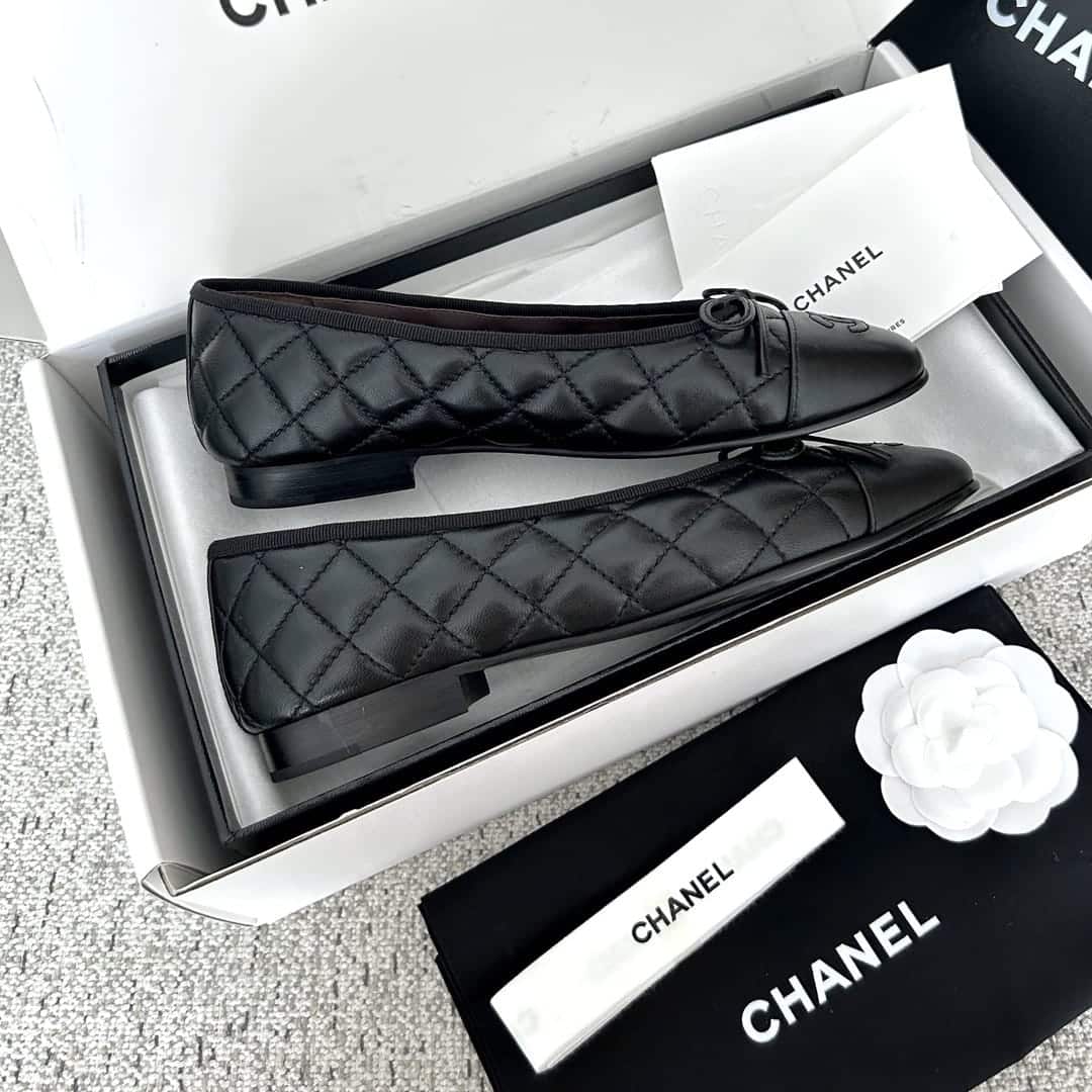 Chanel Ballerina Flats Black G26250 X01725 94305