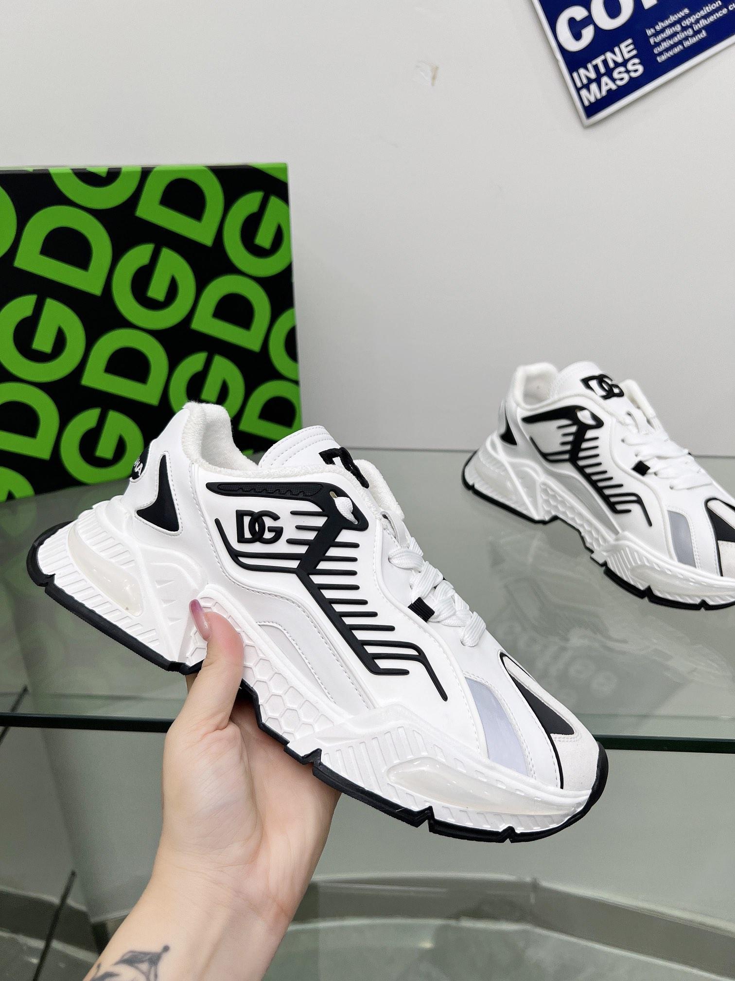 DOLCE & GABBANA MIXED-MATERIAL AIRMASTER SNEAKERS