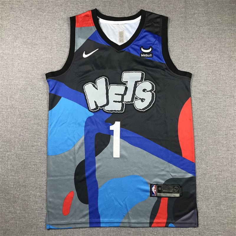 Men's Jersey 2024 Season Nets #1 Gray City Edition BEIDGES