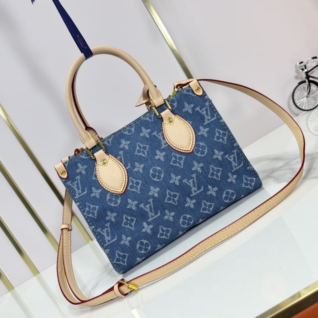 Louis Vuitton Onthego PM Denim Blue 25Cm M14633