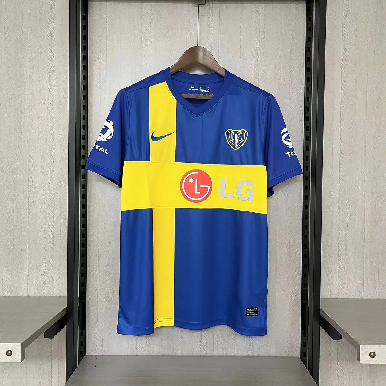 Retro 2009-10 Boca Juniors home Football jersey Retro