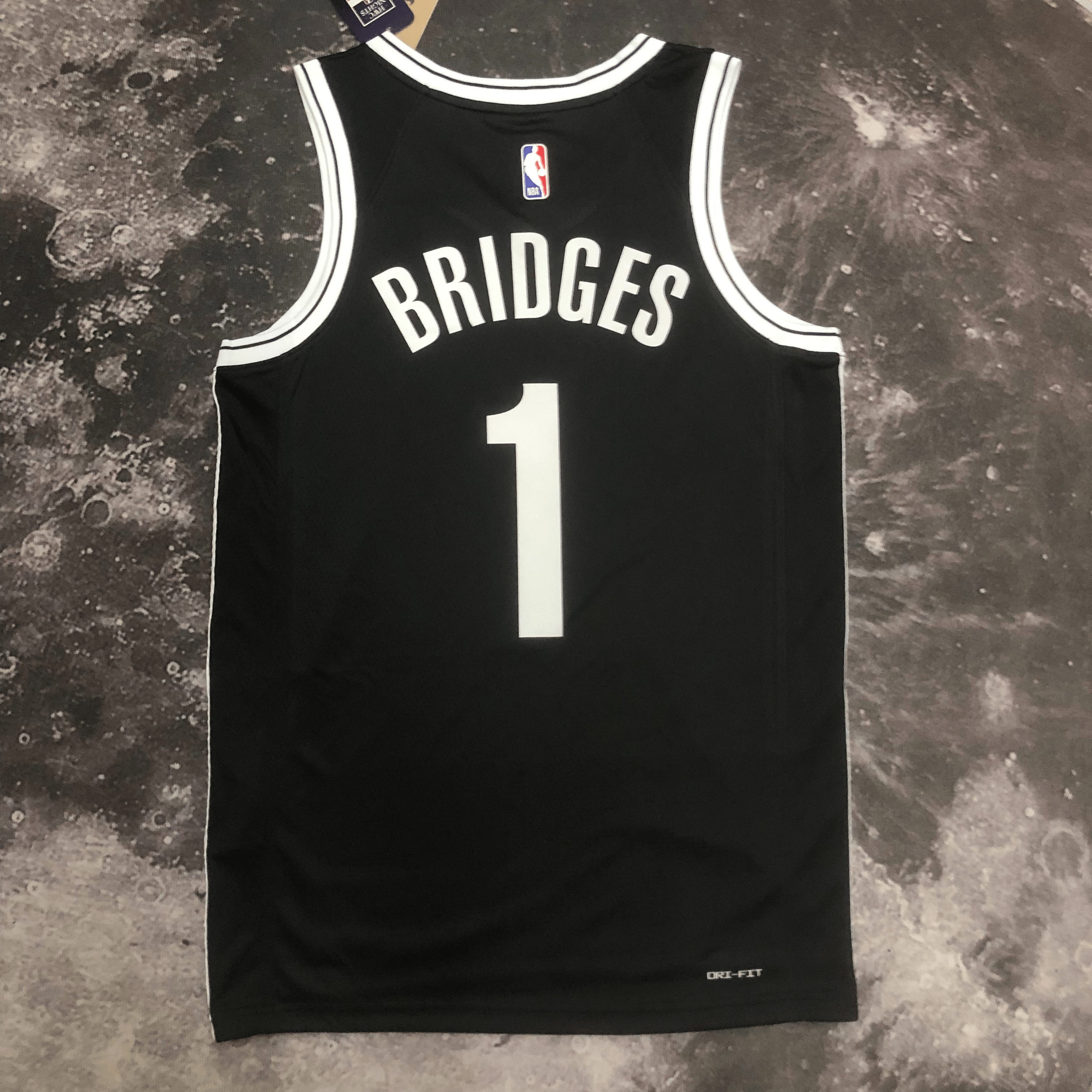 Brooklyn Nets Mikal Bridges Black 2023-2024 season Jersey