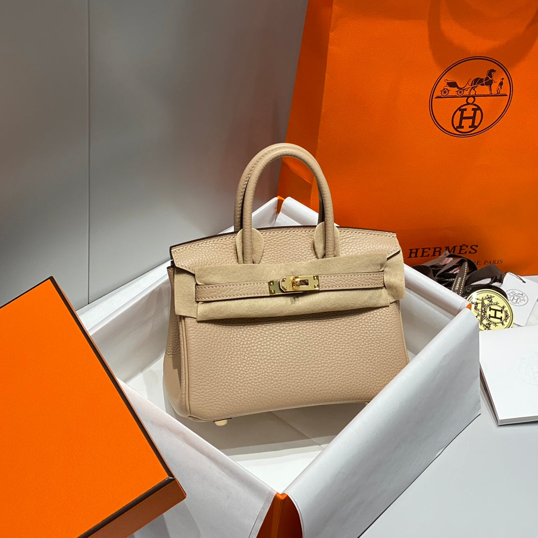 Hermes Birkin 20Cm Trench Togo Leather Gold Hardware