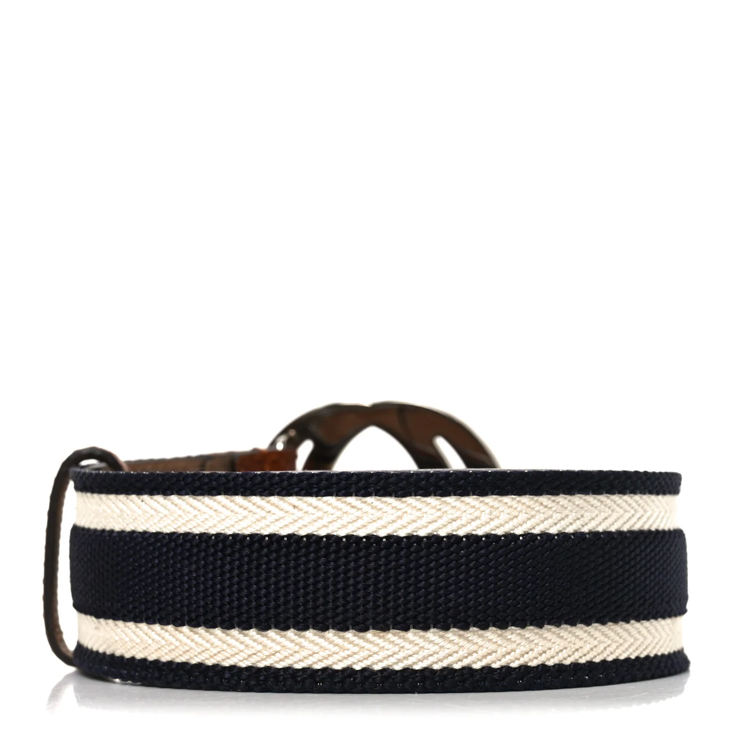 Calfskin Web Interlocking G Belt 90 36 Blue White