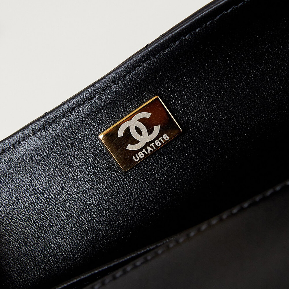 Chanel Mini Flap Bag with Pearl Top Handle Chain