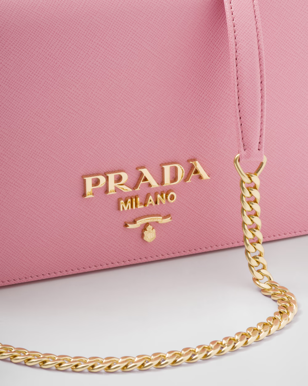Prada Saffiano Leather Mini Bag Pink 22Cm