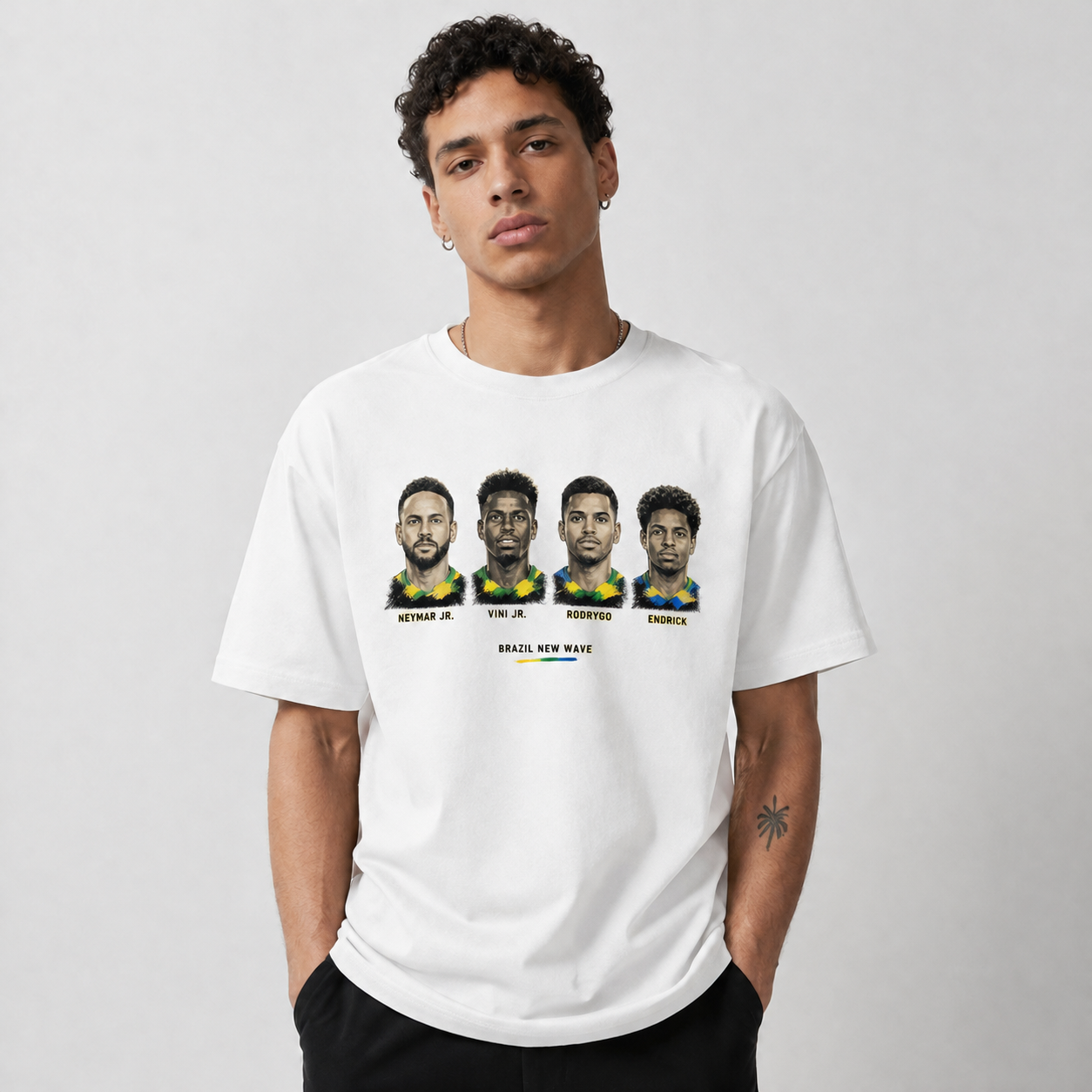Brazilian Player Pure Cotton T-Shirt – Limited-Time Offer
