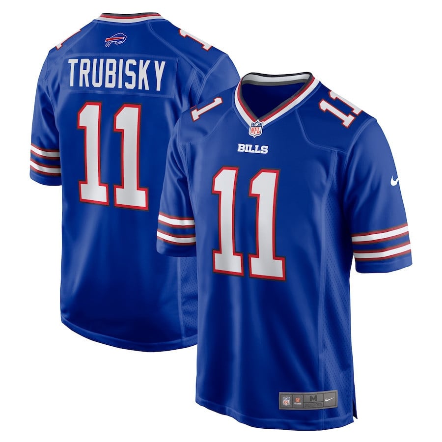 Mitchell Trubisky 11 Buffalo Bills Game Men Jersey - Royal