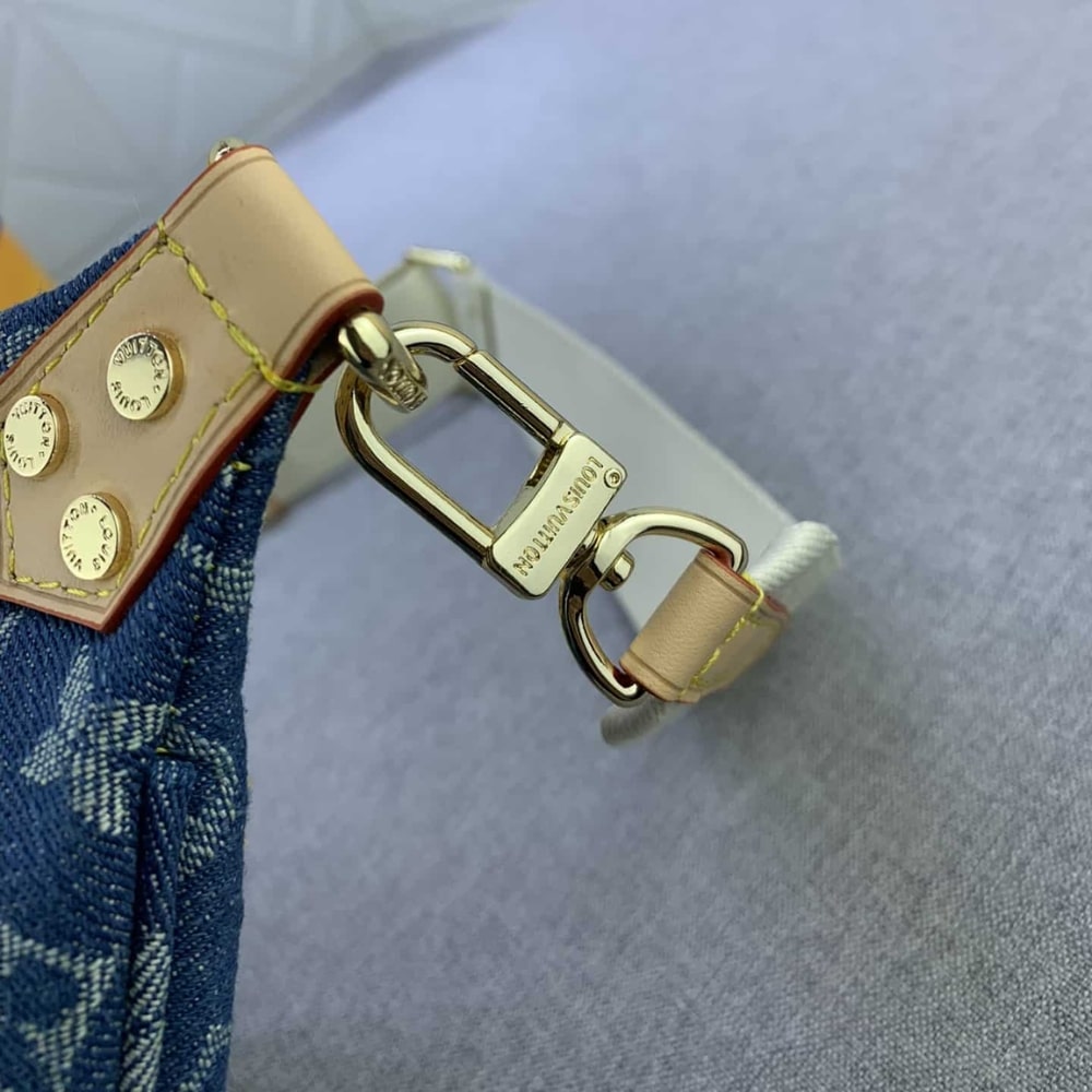 Louis Vuitton Bumbag High Rise Denim Blue 38Cm M46837