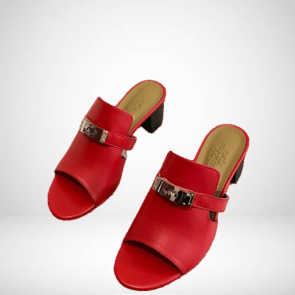 HERMES RED CANDY SANDAL