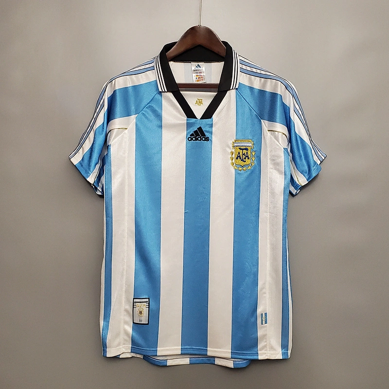 Retro 1998 Argentina home Football jersey retro