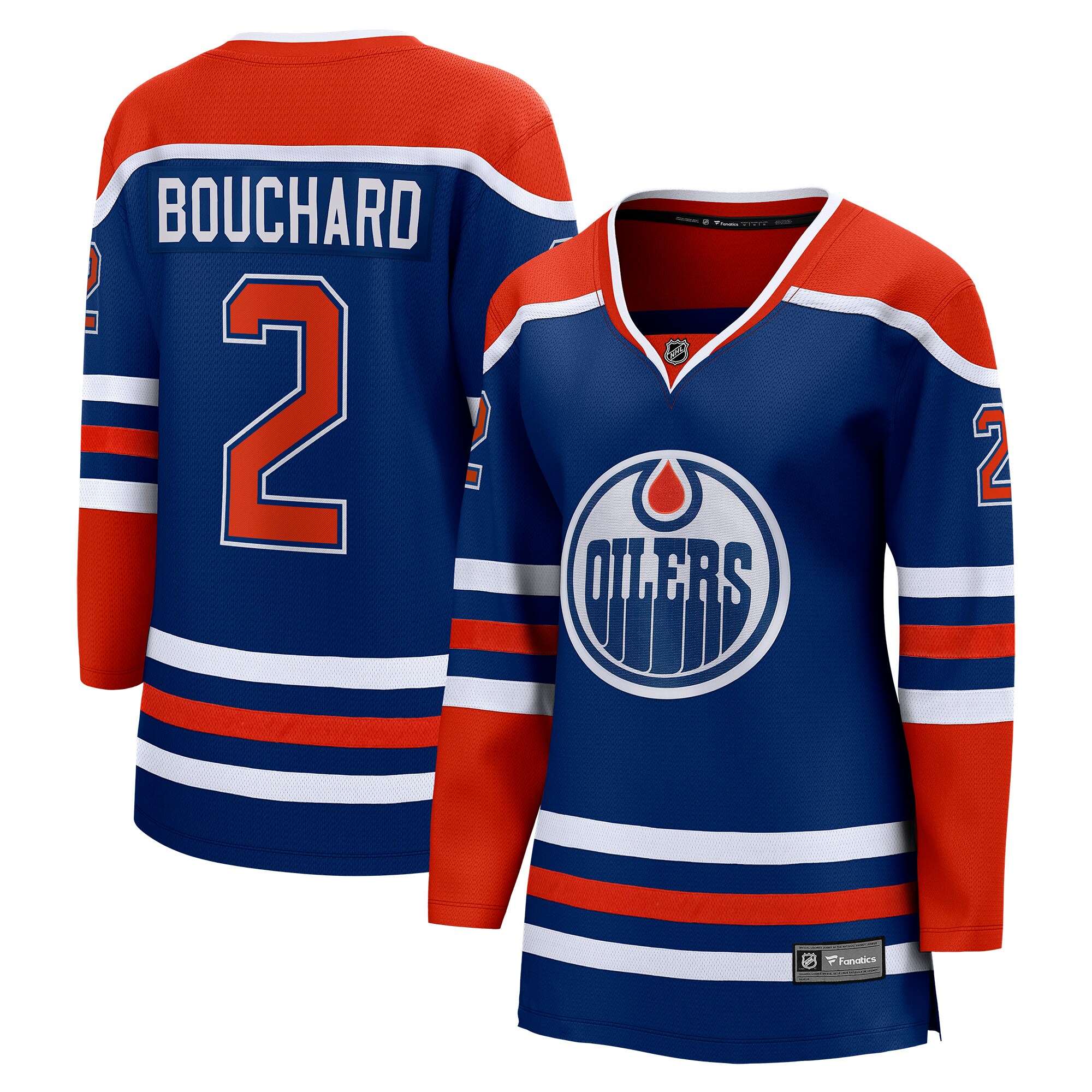 Evan Bouchard Edmonton Oilers Fanatics Women’s Home Breakaway Player Jersey – Royal