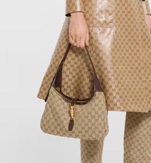 Gucci Jackie 1961 Medium Shoulder Bag 31.5cm/12.4in Sand And Brown ‎863136