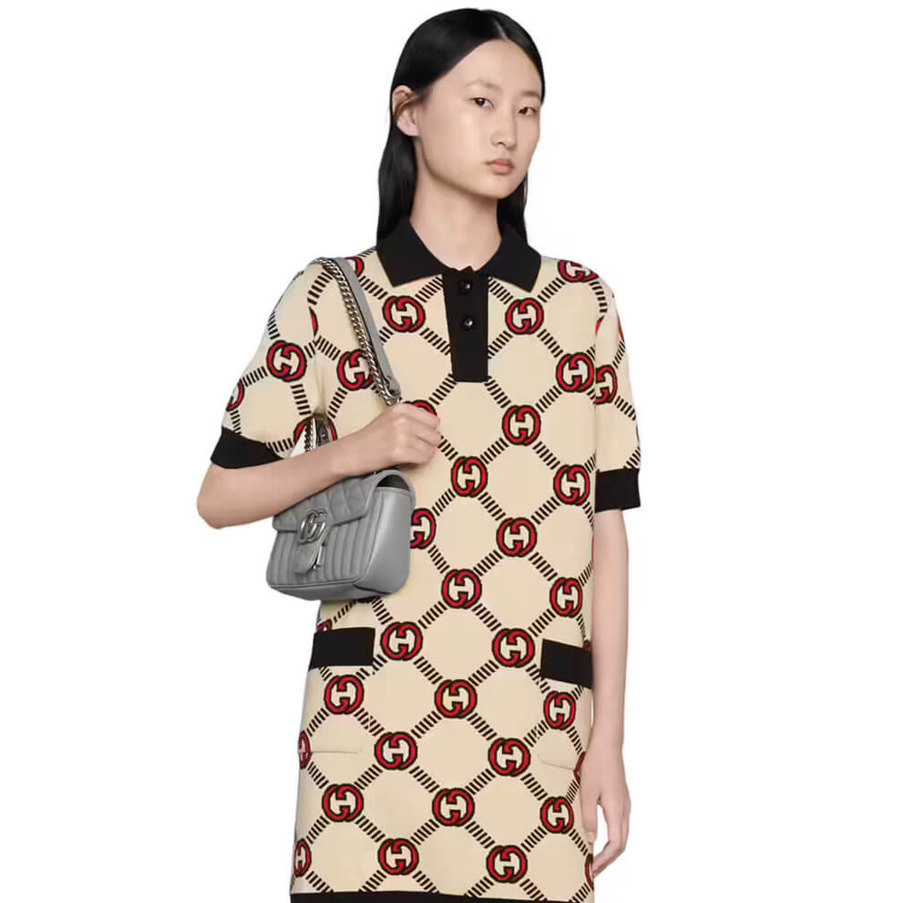Gucci GG Marmont Mini Shoulder Bag Grey