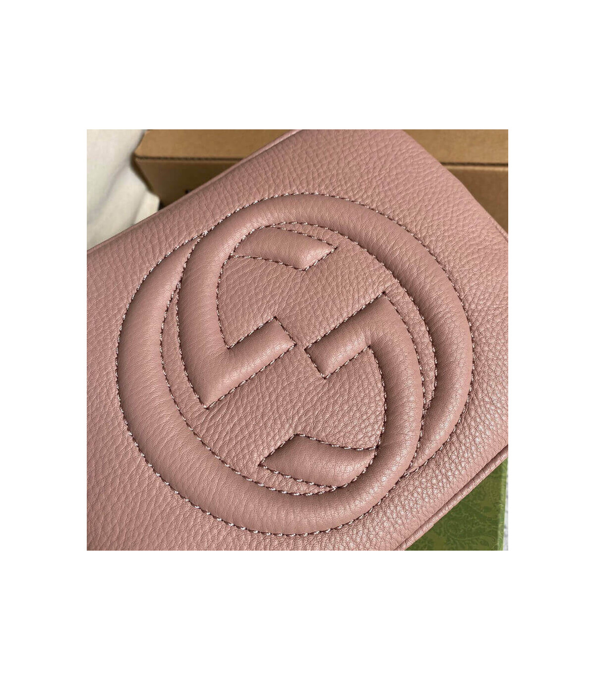 Gucci Soho Small Leather Disco Bag Pink