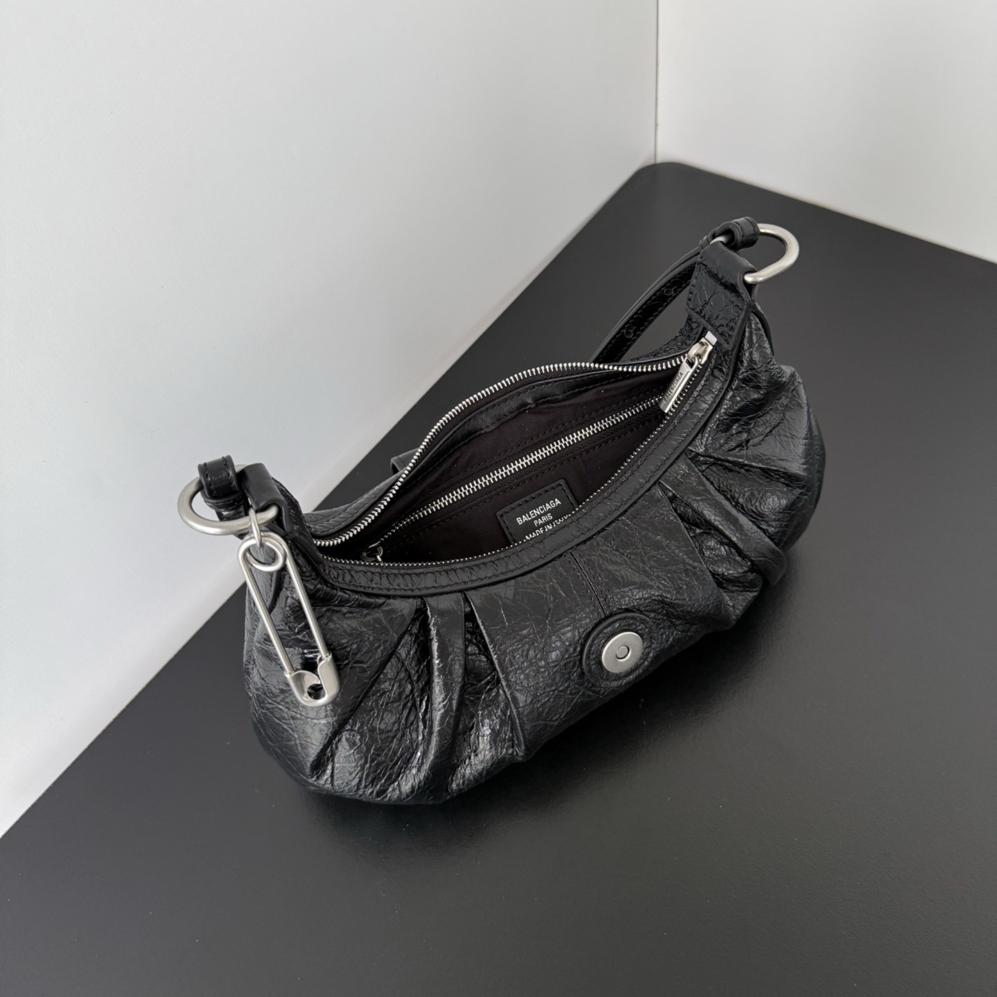 Balenciaga Pamela Shoulder Bag Small Black 28cm/11in