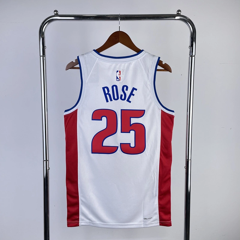 2023 NBA Detroit Pistons 25 ROSE Basketball Jersey