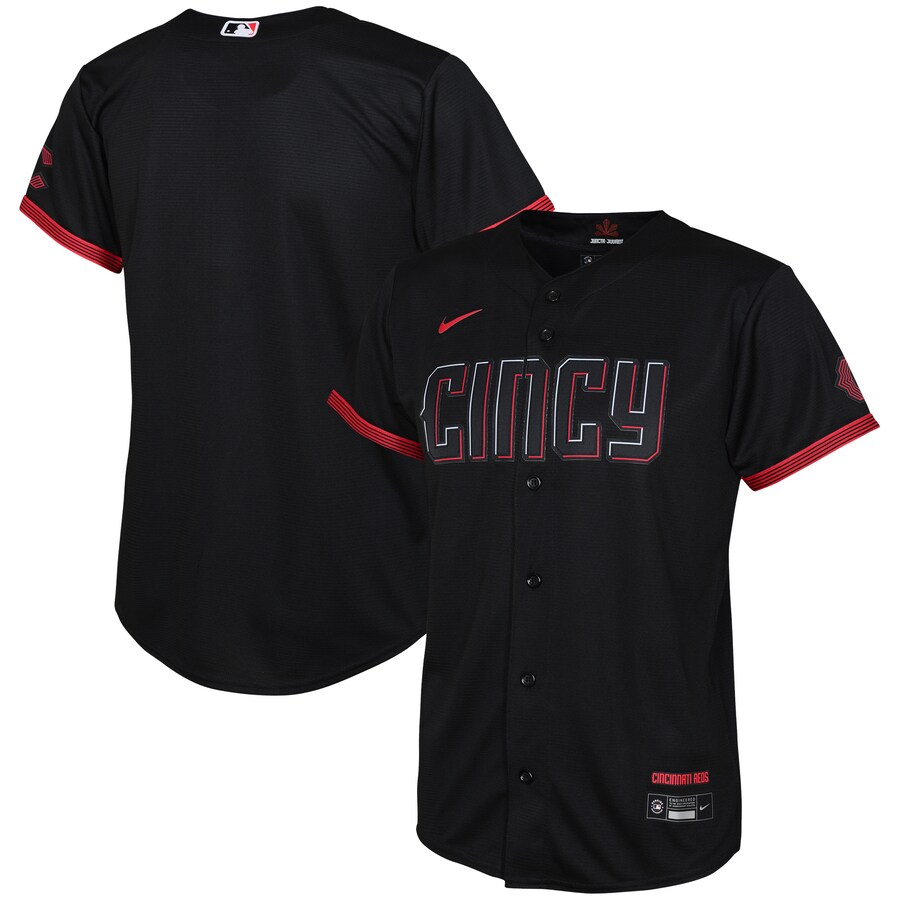 Cincinnati Reds Toddler City Connect Jersey Black