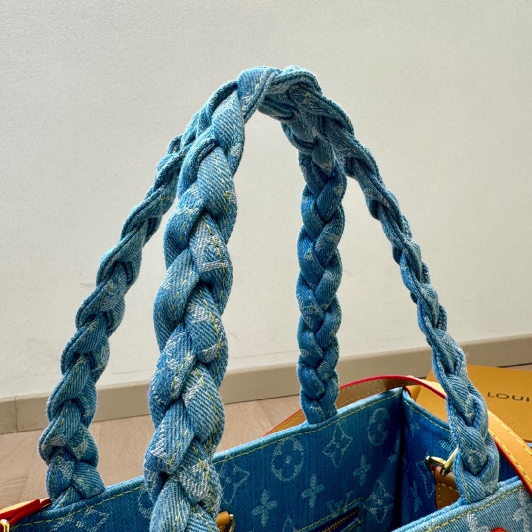 Louis Vuitton Let Go Pm Monogram Sky Blue Denim 30Cm M24897