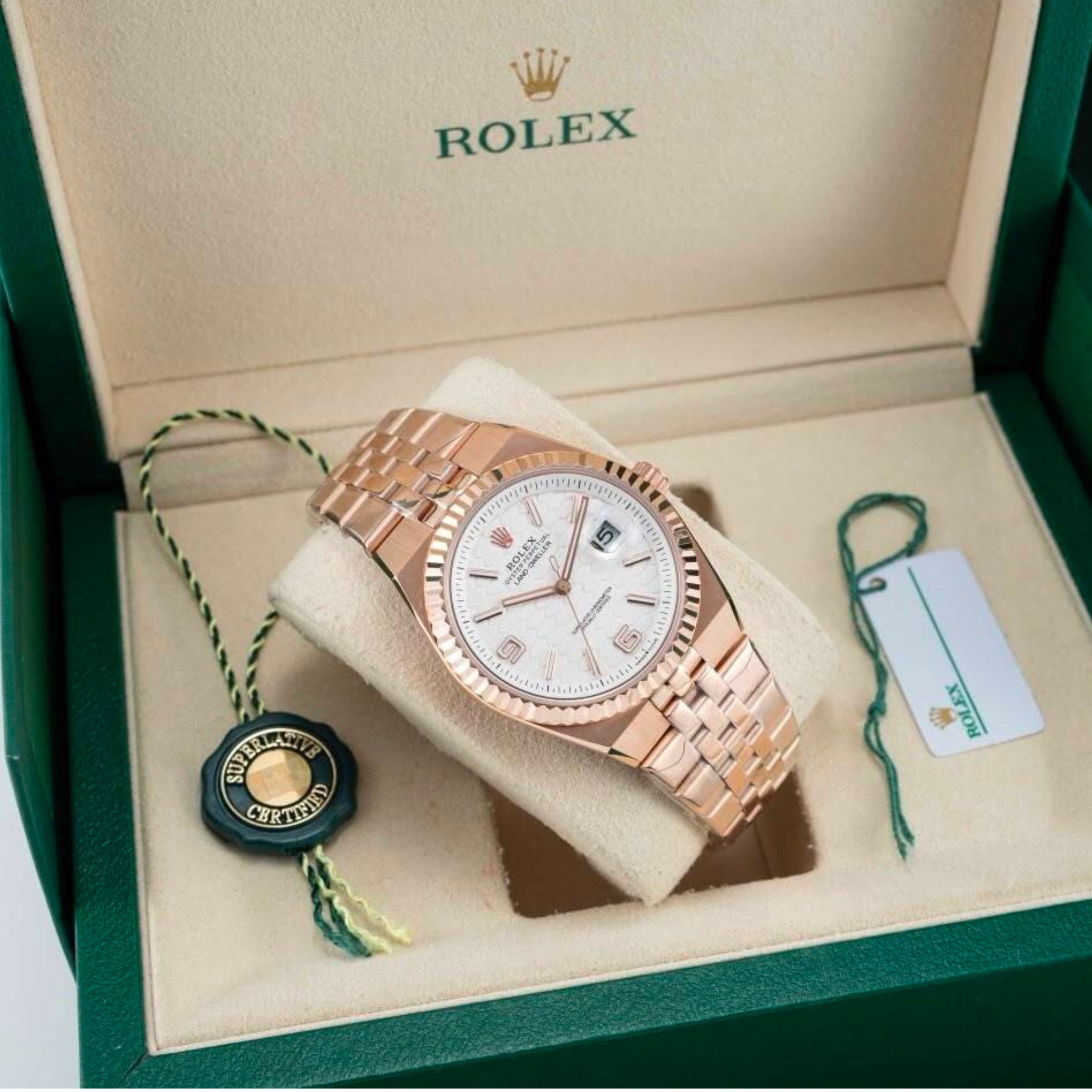 [Superclone] Rolex Land-Dweller 40mm Intense White Dial Flat Jubilee 127335