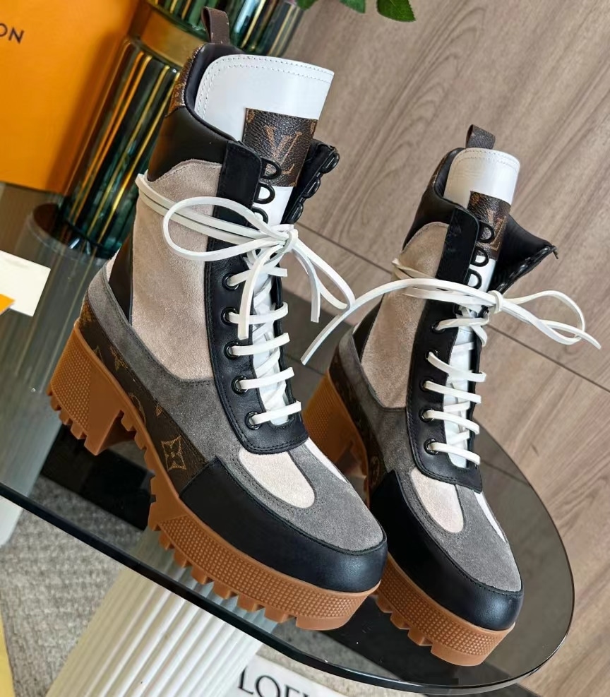 Louis Vuitton Laureate Ankle Boots Dark Grey 1Aap8B