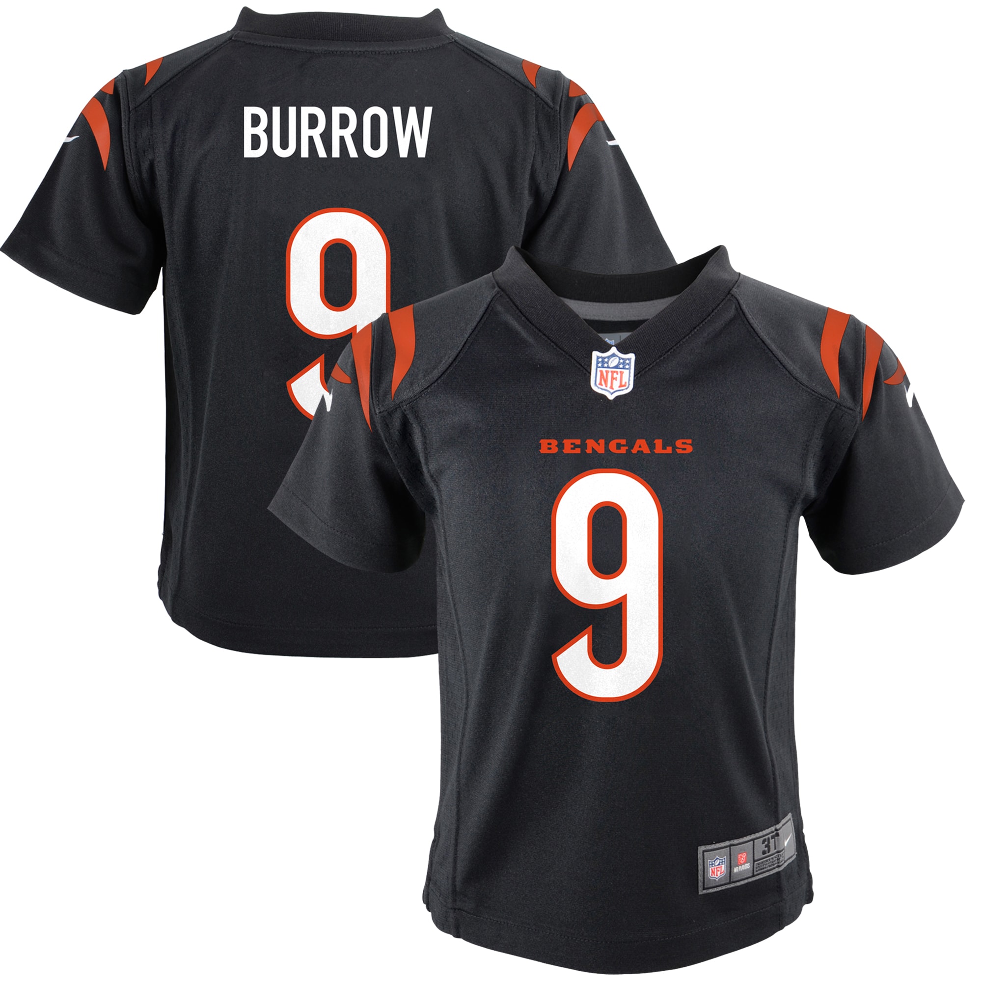 Joe Burrow Cincinnati Bengals Nike Toddler Game Jersey - Black