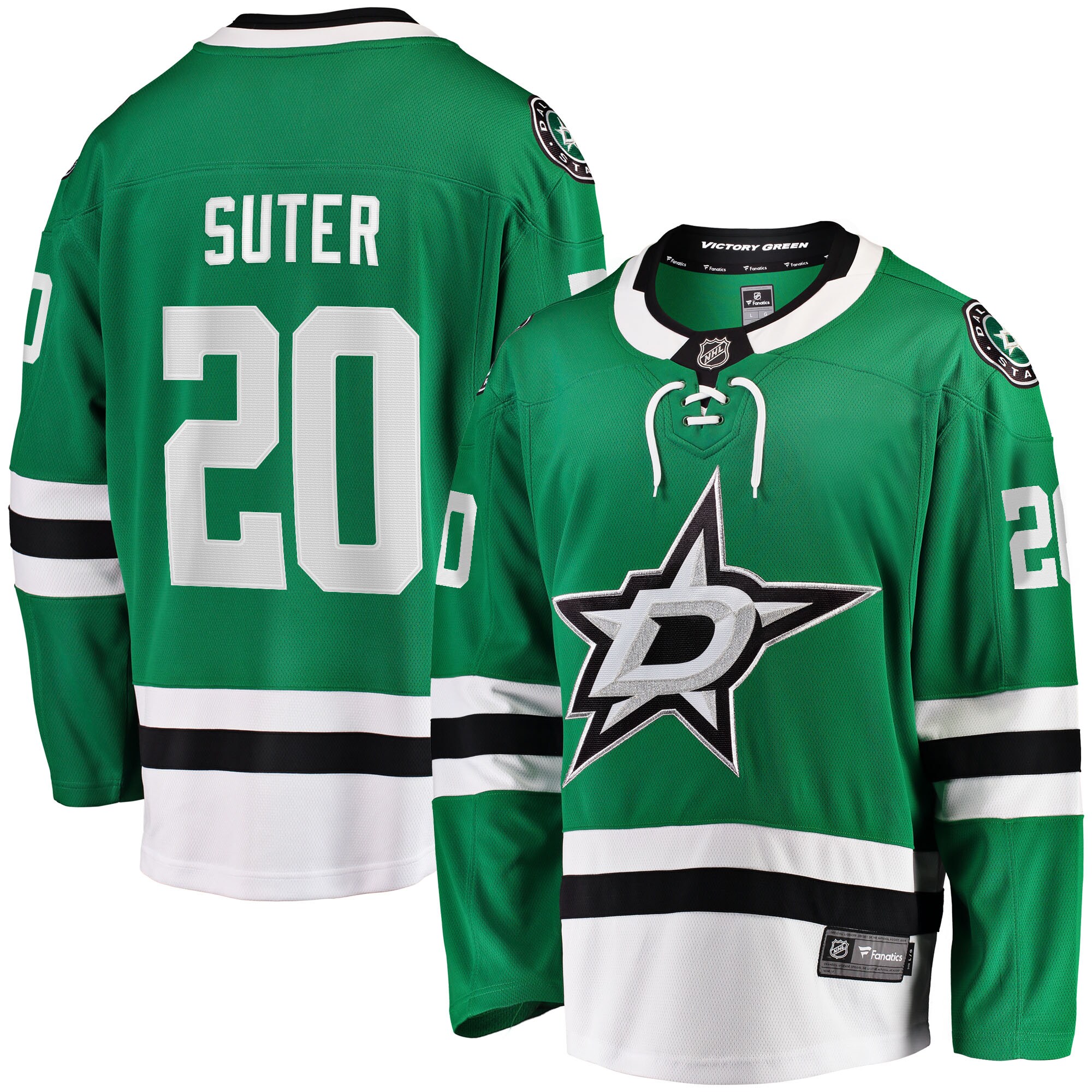Ryan Suter Dallas Stars Fanatics Breakaway Player Jersey – Kelly Green
