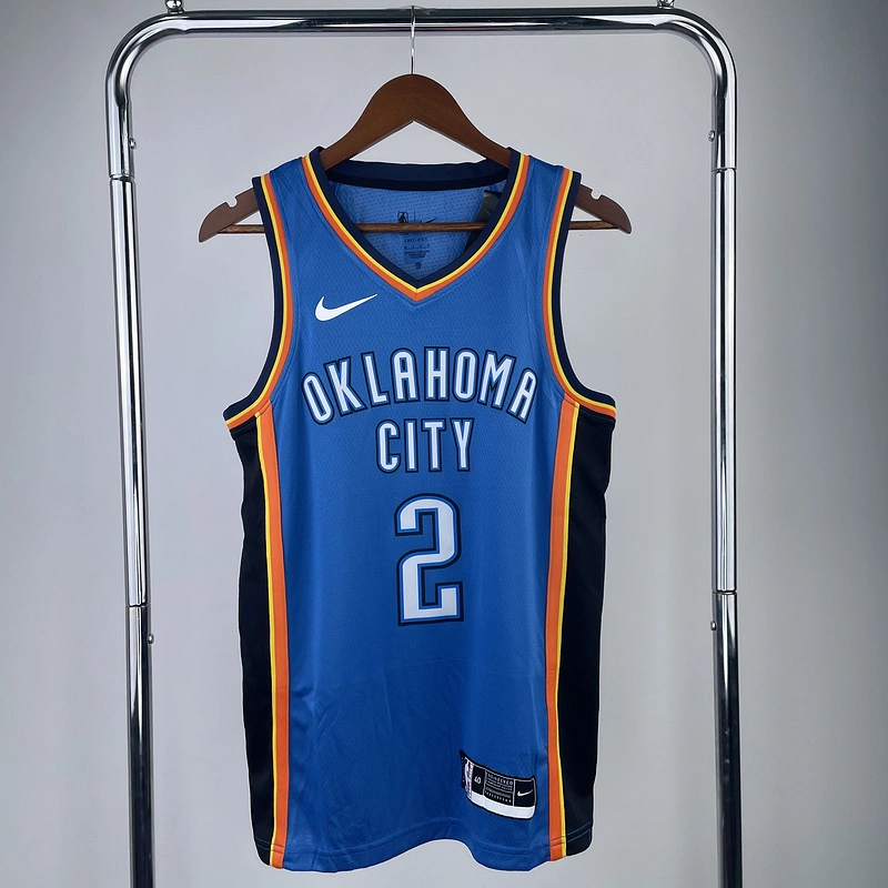 2023 NBA Oklahoma City Thunder 2 GILGEOUS Basketball Jersey